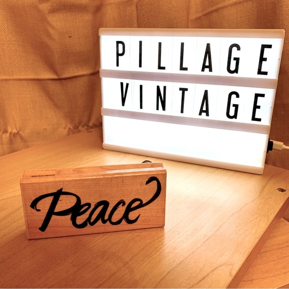 ❗LAST CHANCE❗"Peace" Wooden Stamp 2"x4" - Picture 1 of 8